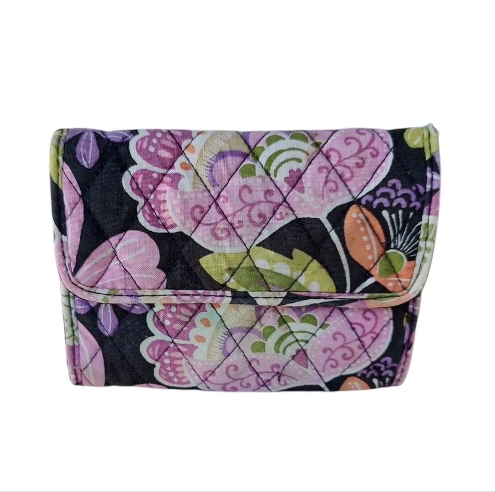 Vera Bradley Pirouette Pink Vintage Quilted Floral Wallet
